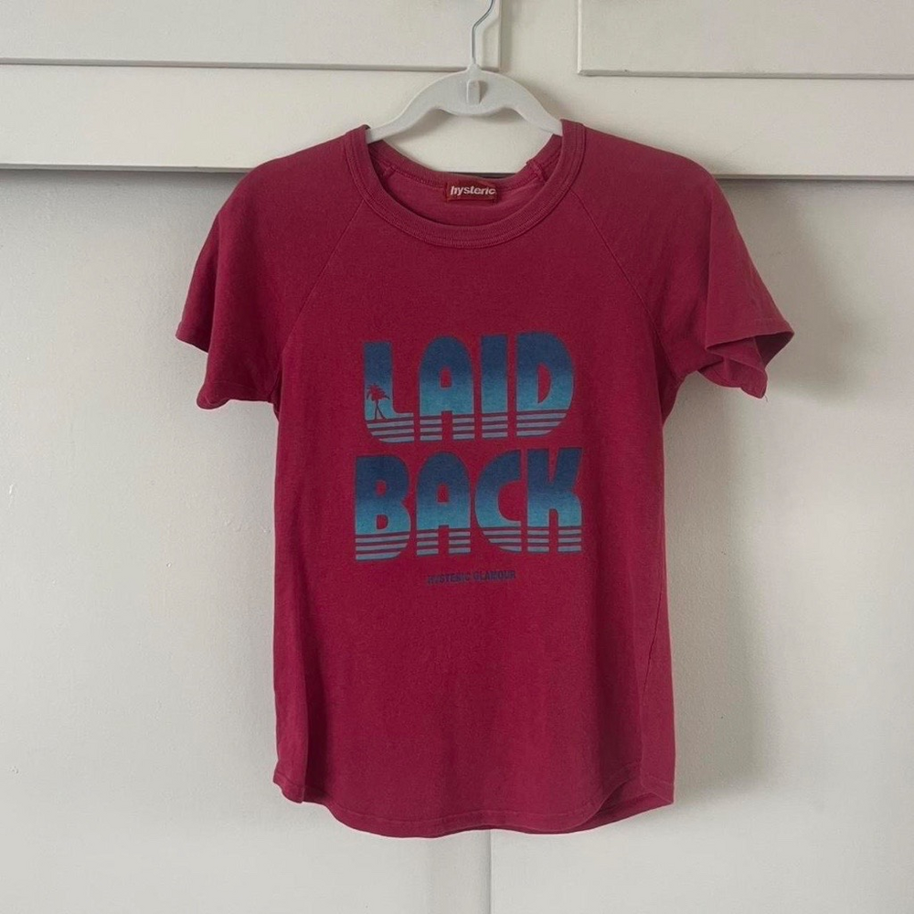 Hysteric Glamour Vintage Graphic Tee in Red
